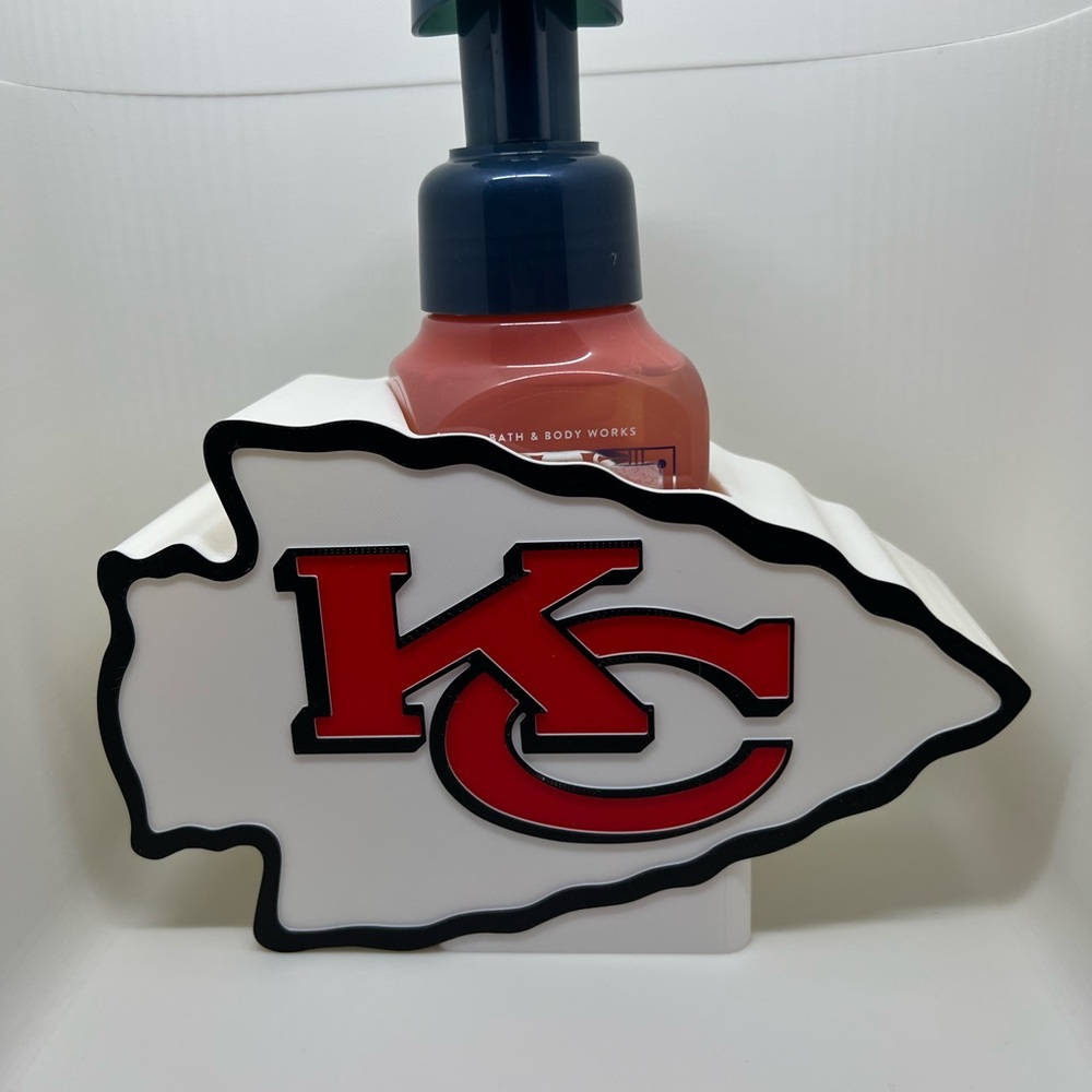 Kansas City Chiefs bath and body works soap holder